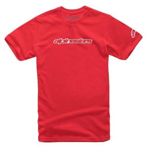 Alpinestar Wordmark Tee Red Wht